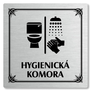 Hygienická komora, 148x148mm, stříbrná, Nebraska